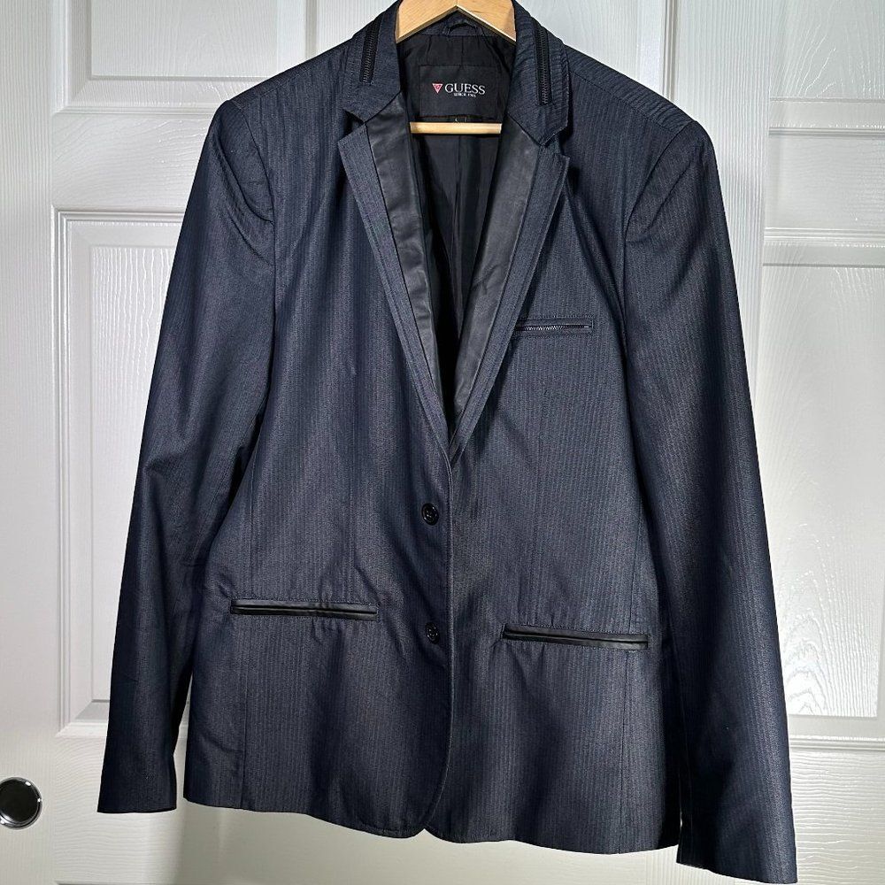 Guess Navy Blue Blazer - Large